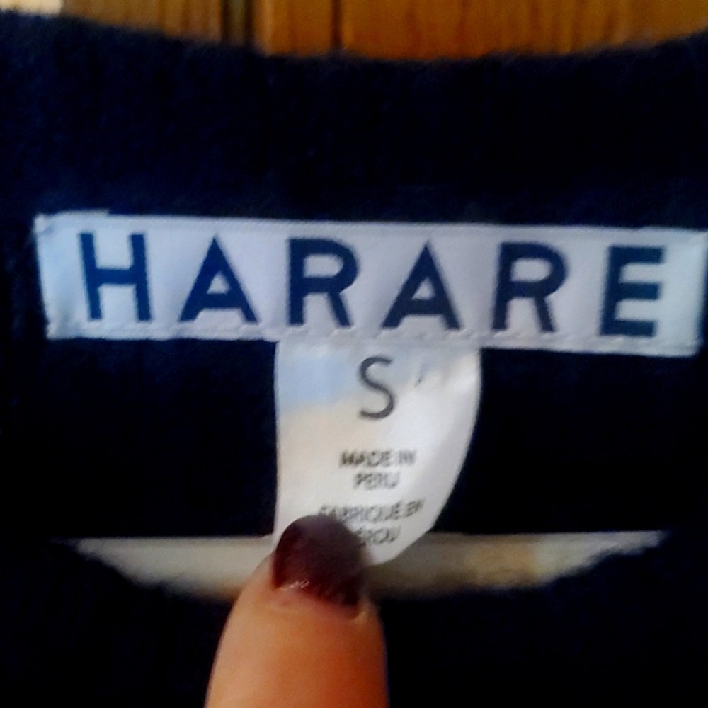 Anthropologie Harare Alpaca Sweater Dress Fringed Asymertrical Hem